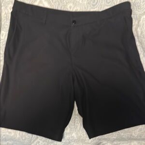 Lululemon Athletica Black Flat Front Shorts
